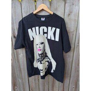 Nicki Minaj T Shirt 2011 Cash money Records Black Short Sleeve 2XL XXL